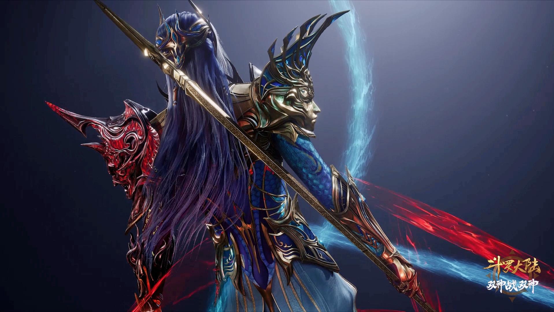 斗罗官方超前剧透，海神和修罗神合体，唐三第3套双色神装很硬核