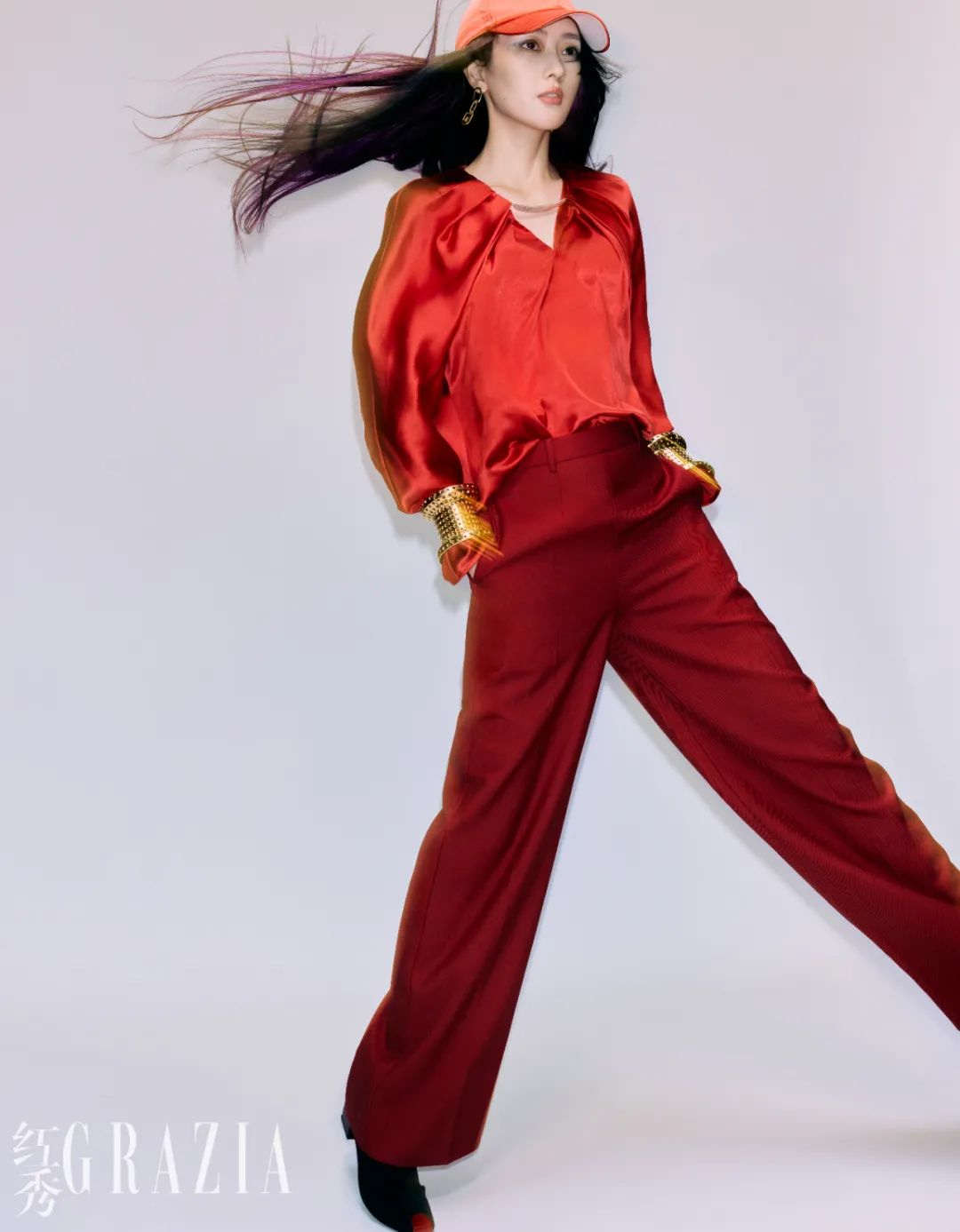 童瑶烟熏妆容,童瑶蓝紫色眼妆