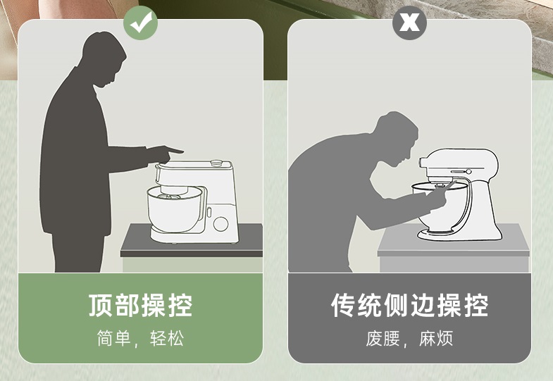 千元级厨师机的性价比之王——长帝企鹅顶顶,揉面、打发不用手