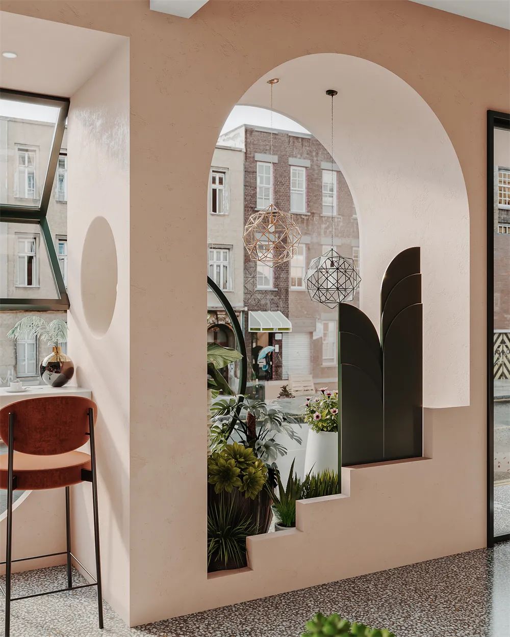 日式甜品店设计,法式甜品店设计效果图