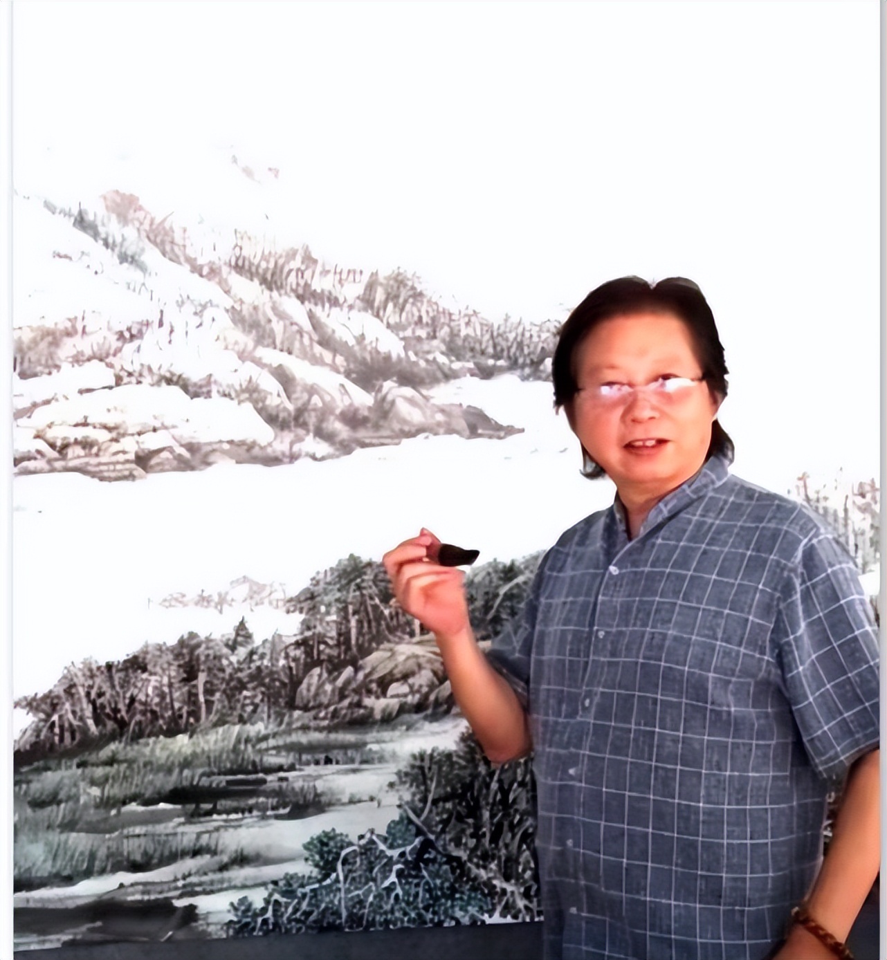 陈文人物画作品,国画作品欣赏陈文士