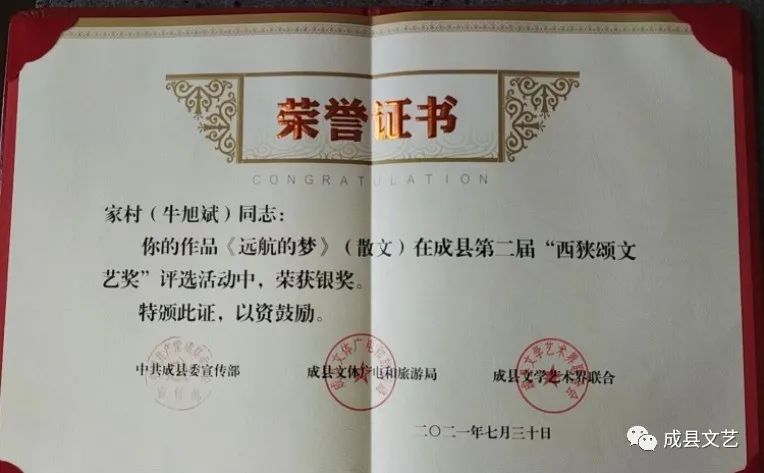 成县第二届“西狭颂文艺奖”银奖获得者作品展示