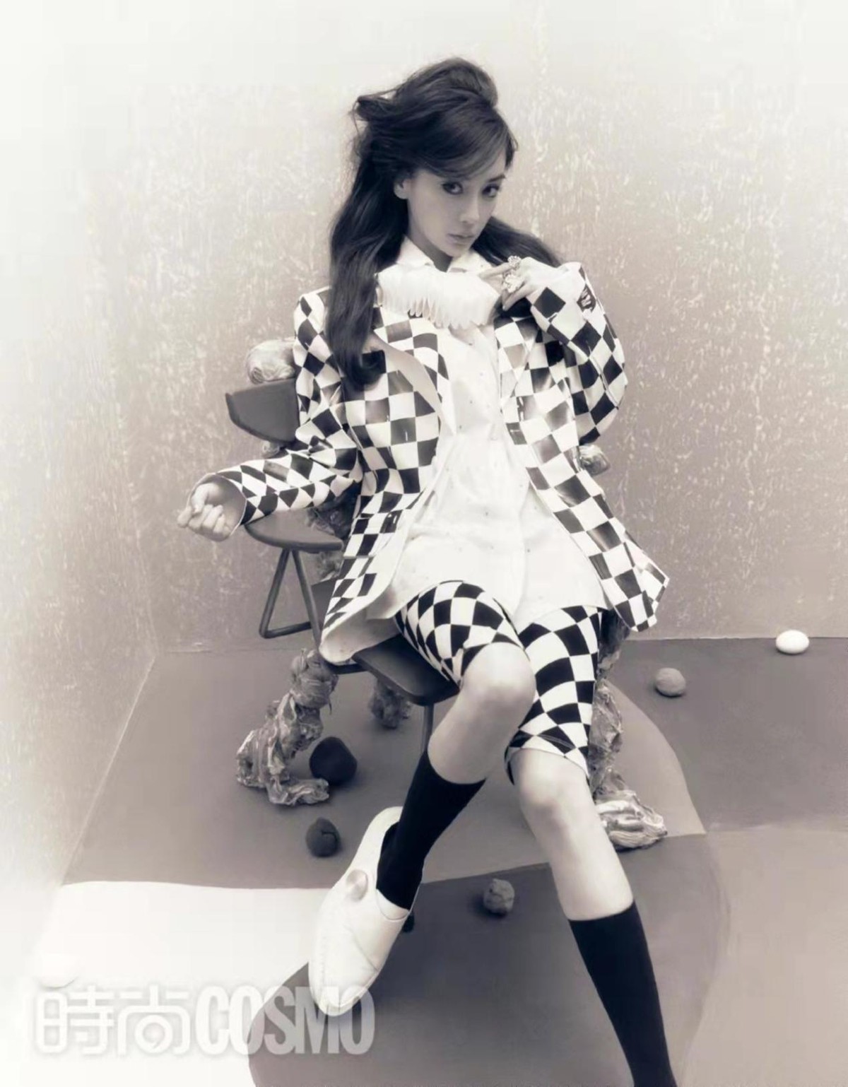 baby复古化妆,baby粉色连衣裙造型图片