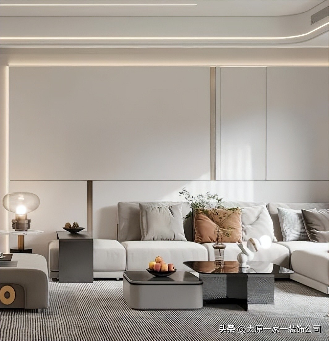 白色家居装修风格配窗帘,白色家装现代简约