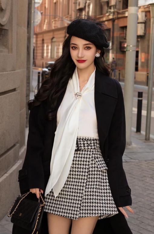 有品位的女人都穿什么衣服,大衣内搭高端大气上档次连衣裙