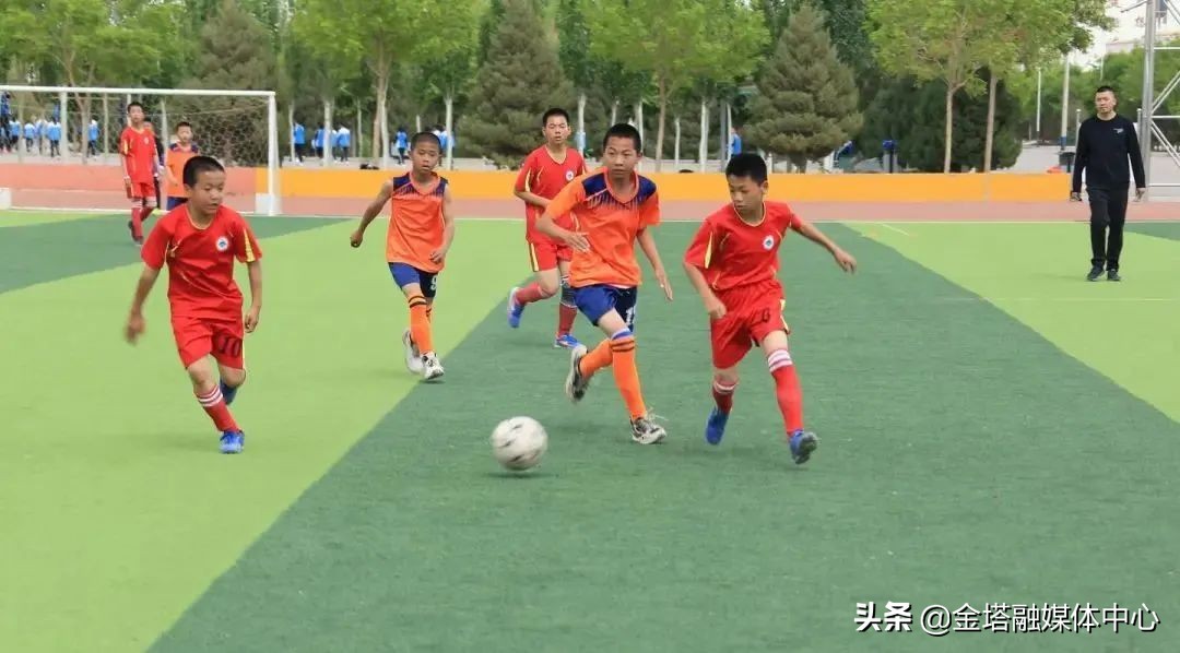 2022年第七届小学生足球联赛,金塔县北苑小学足球联赛双冠