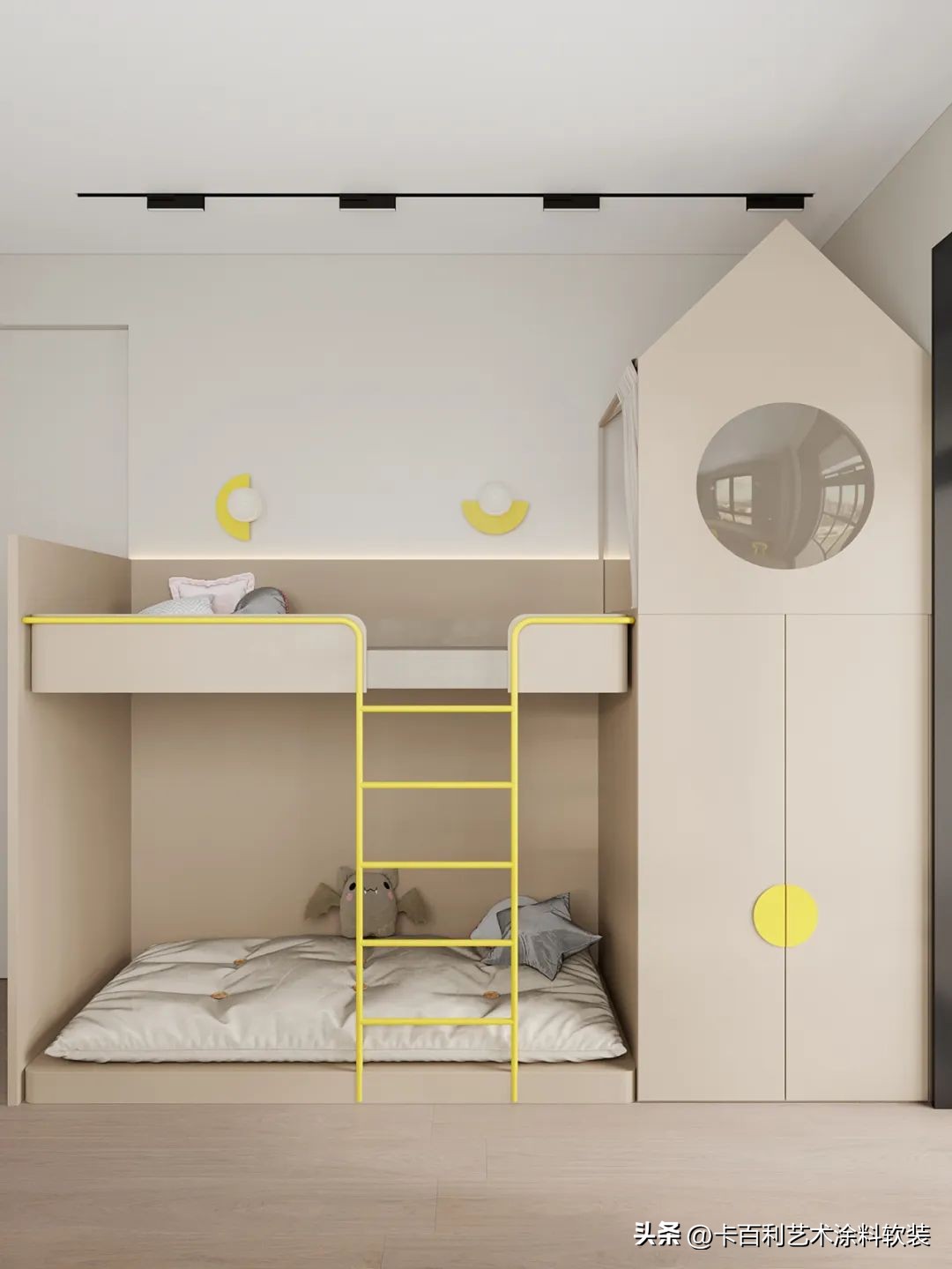 儿童房男孩艺术漆墙面,美式儿童房墙面艺术漆颜色