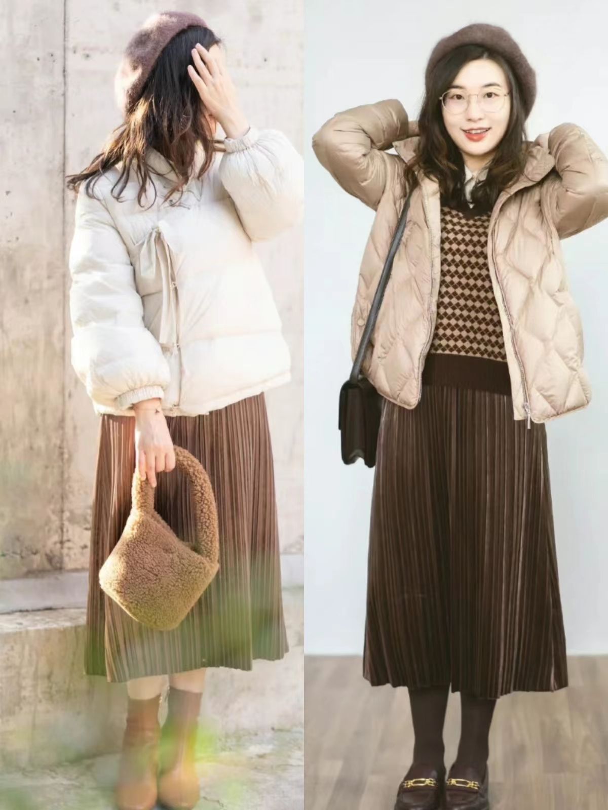 大地色系十分适合秋冬季节穿搭,冬季色系搭配图高级感