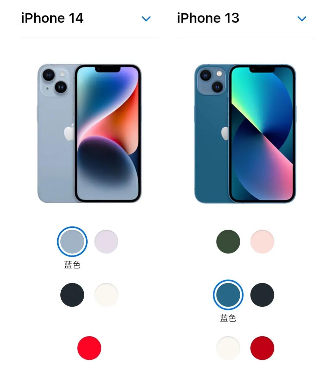 iphone14与13详细对比,iphone13配置和14配置对比