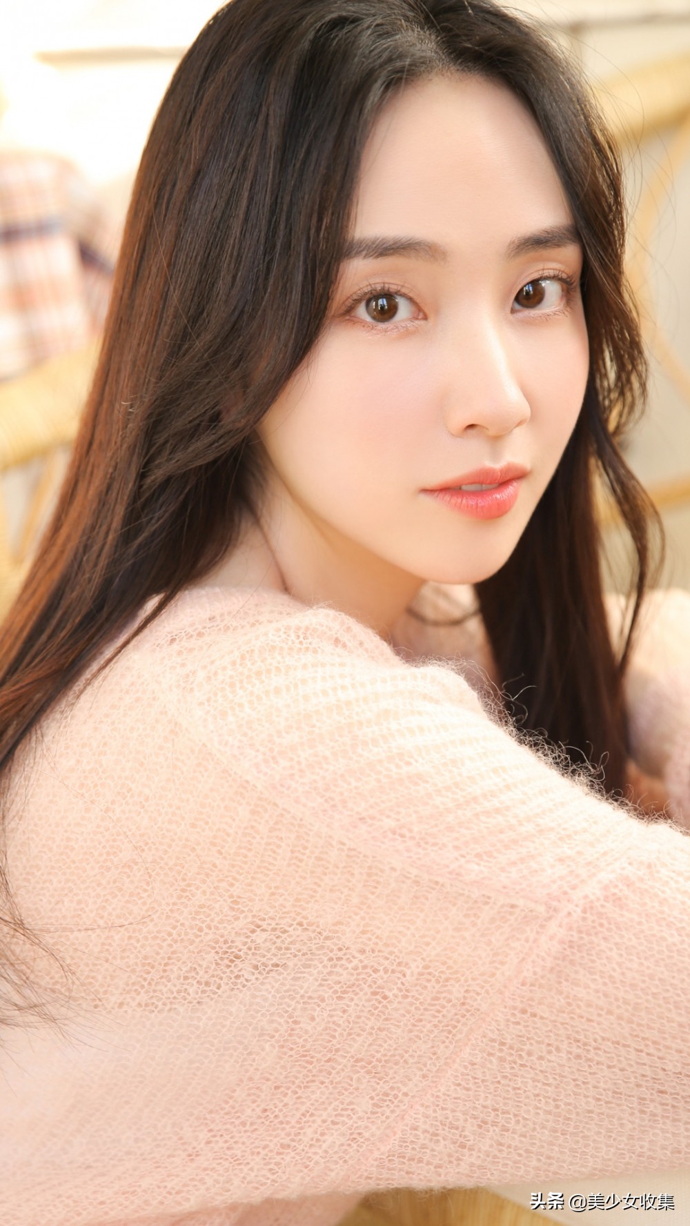 粉嫩少女妆容教程,清透干净少女妆容