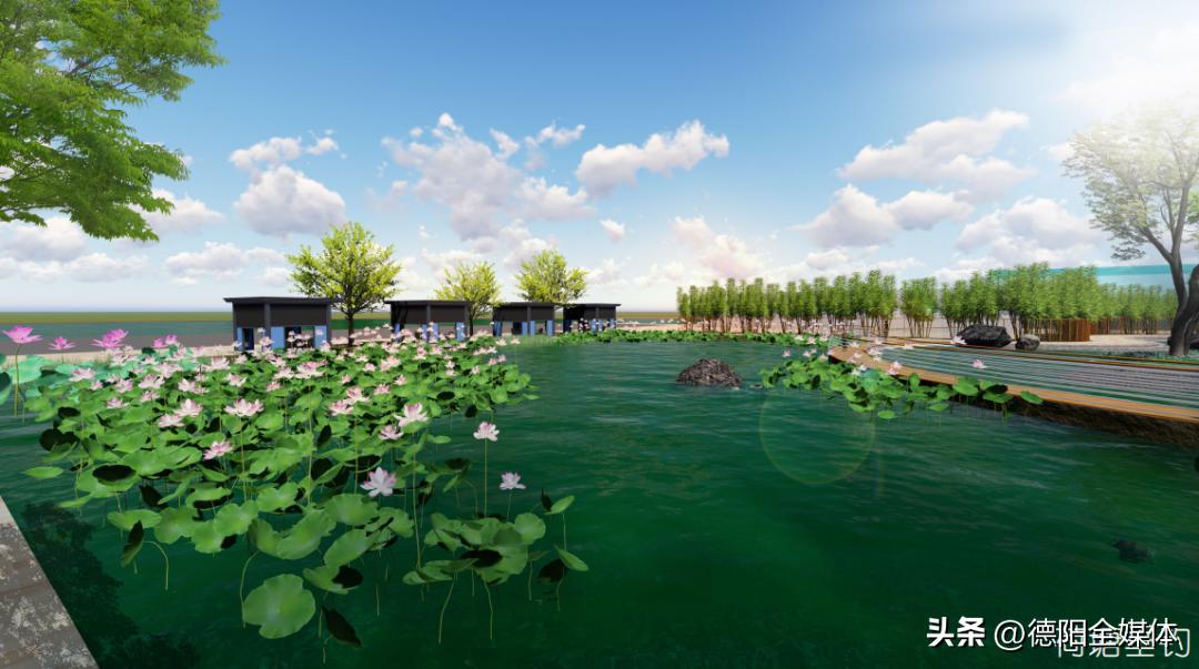 广汉城北新区生态湿地公园位置,广汉新增湿地公园