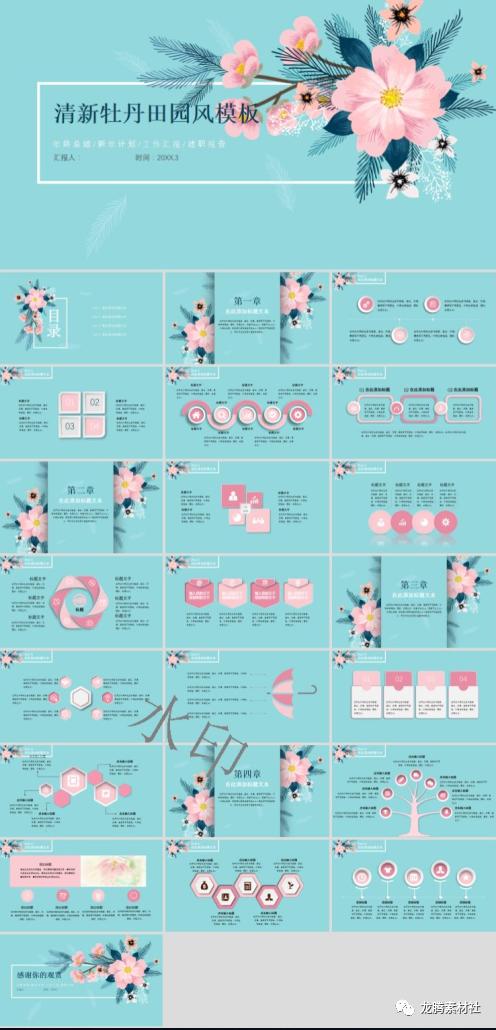 花卉ppt图片大全免费,免费植物花卉ppt模板