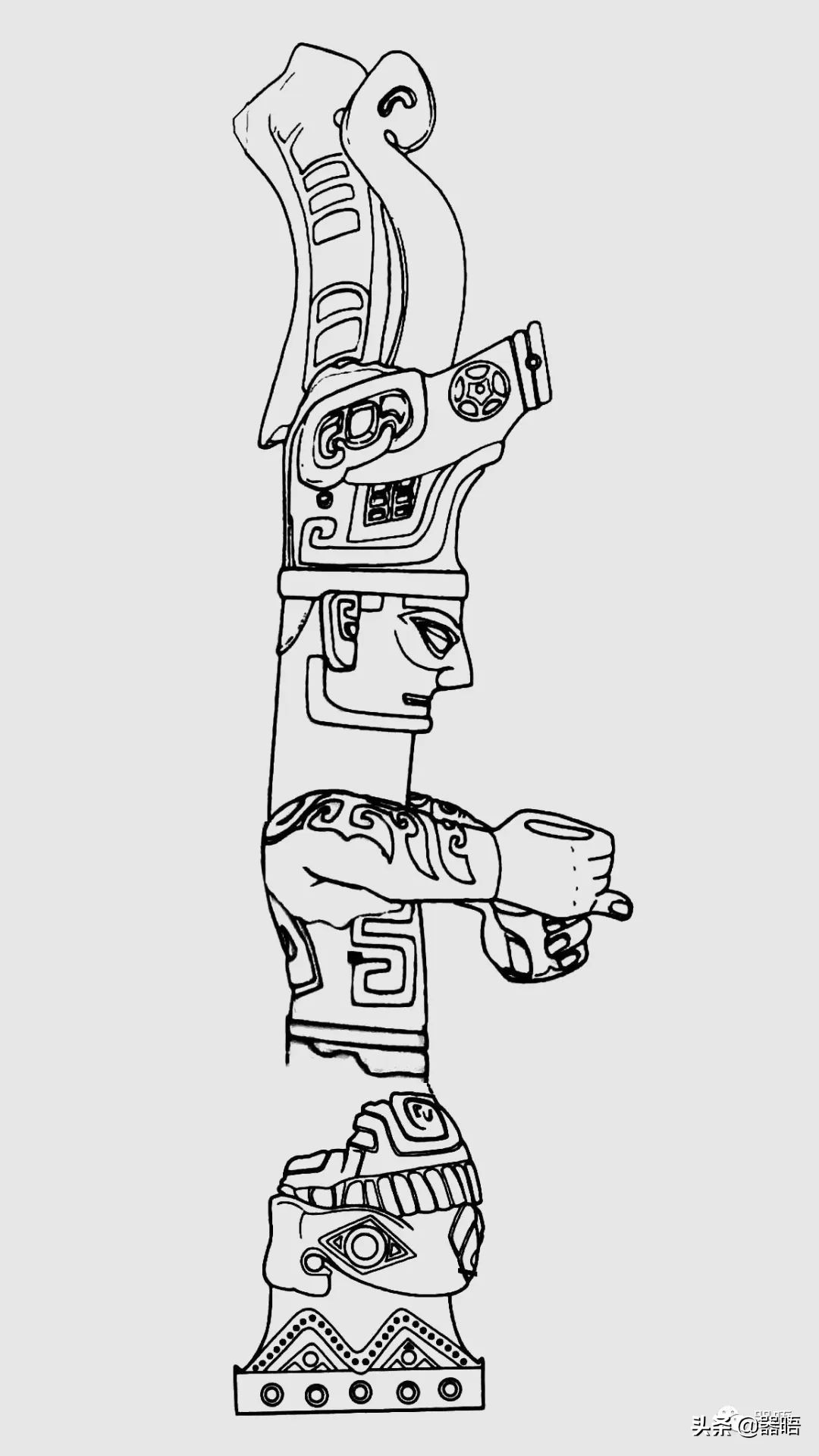 三星堆时尚,三星堆鸟头狮身