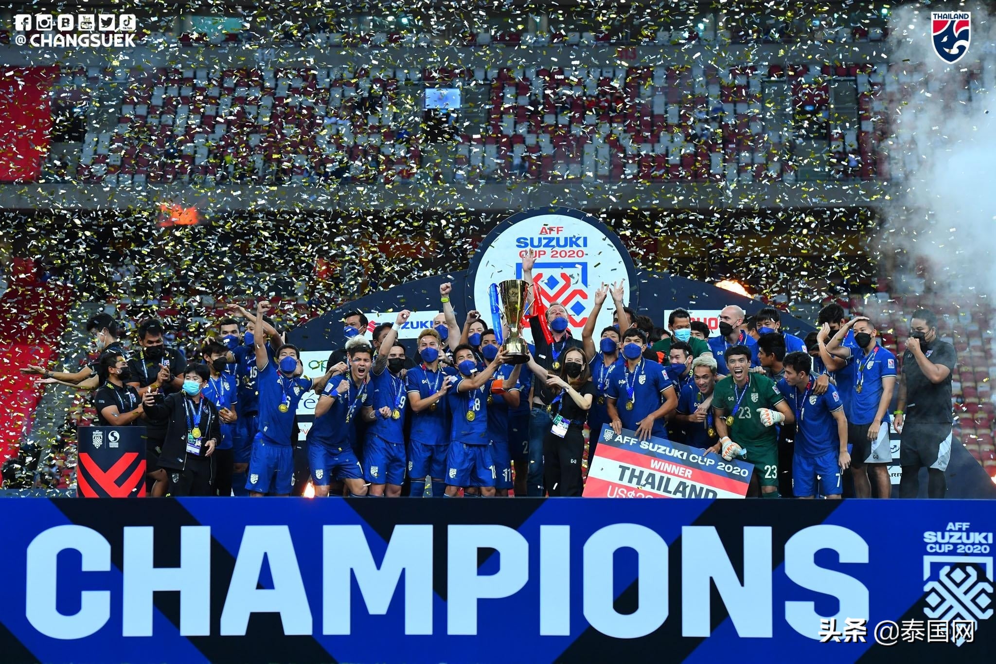 东盟杯泰国队第6次夺冠，成史上最成功球队