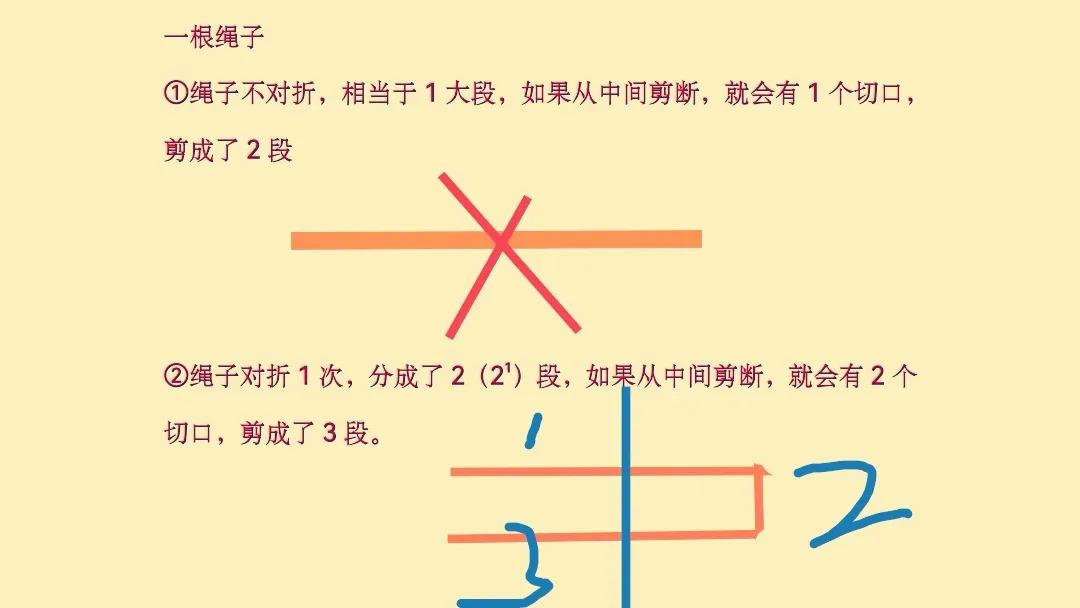 绳子对折再剪问题,绳子对折剪断问题公式