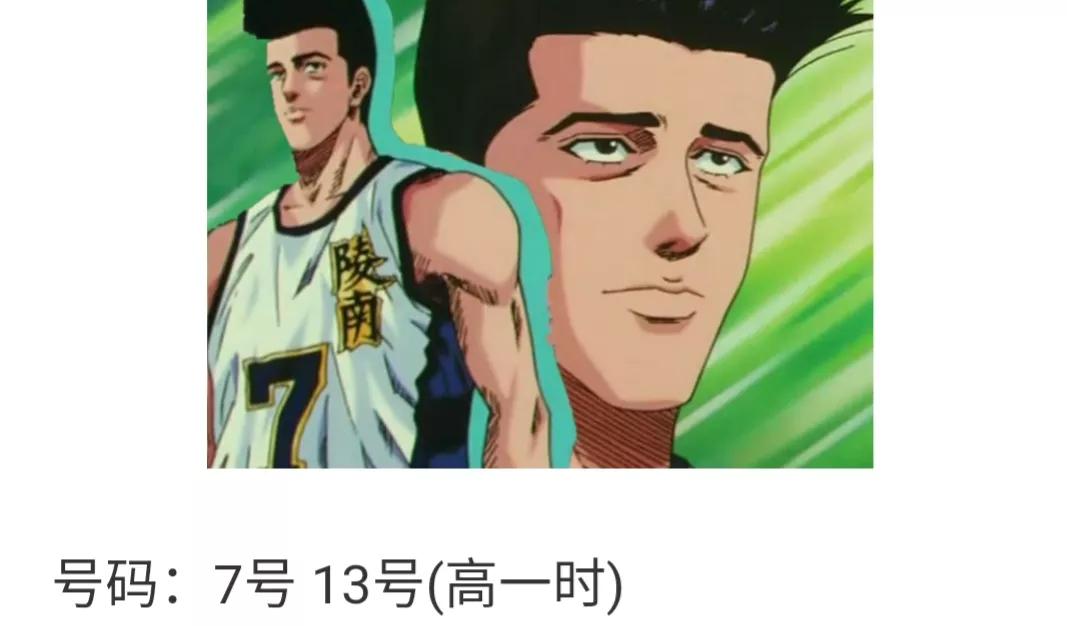 灌篮高手各个人物的球衣号码,灌篮高手里球队球衣号码