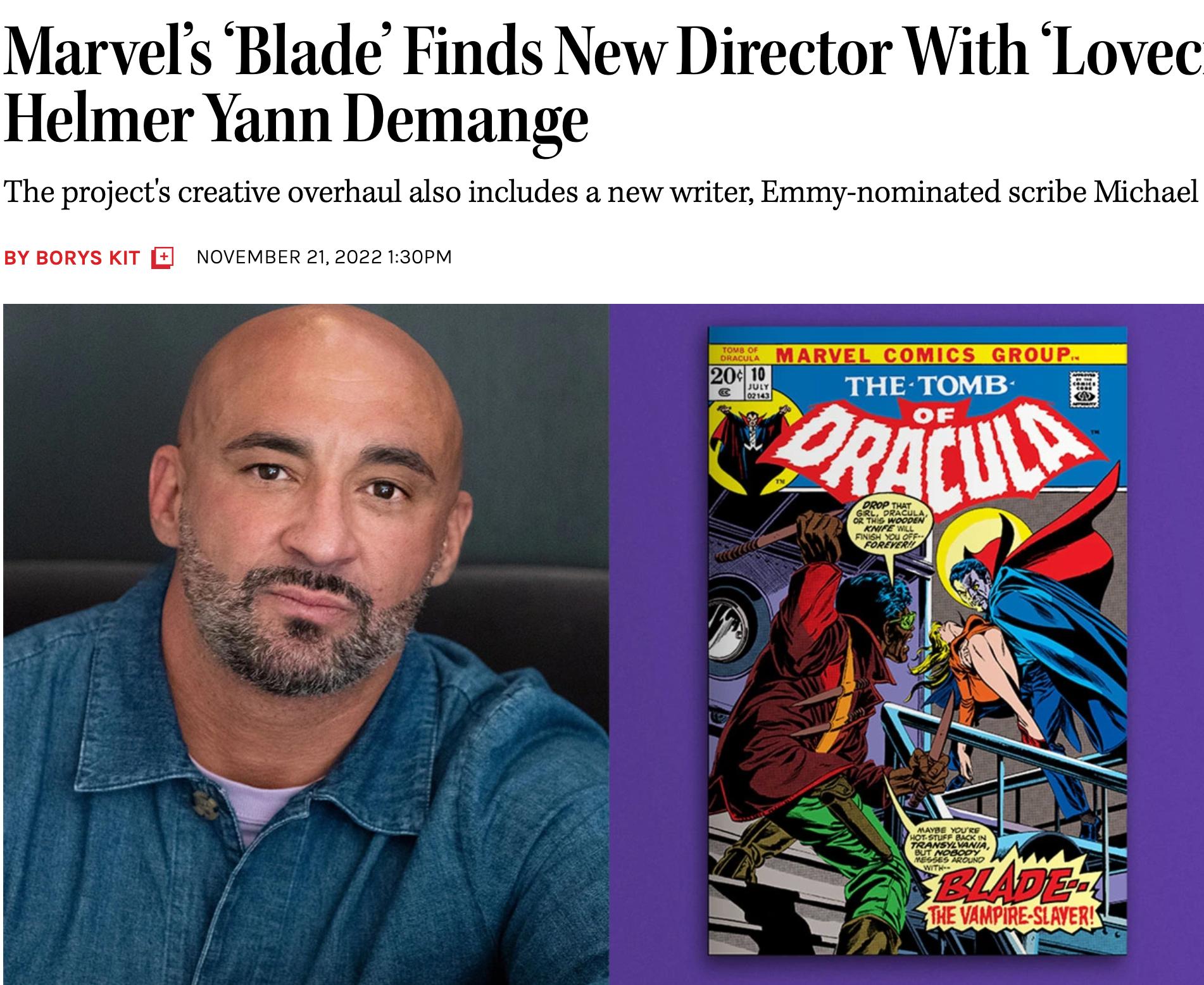 博伊茨看好《刀锋》，塔里克的风格很流畅，艾格知道漫威的初衷