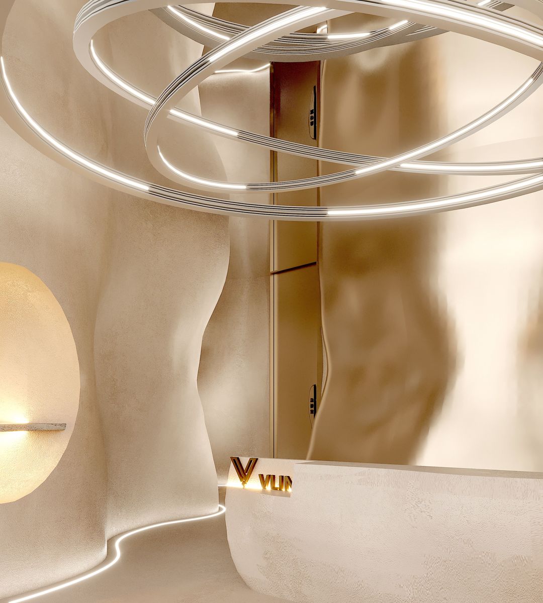 装修案例分享：突破边界，拒绝冰冷美容院的优秀设计