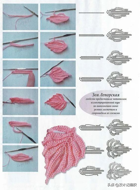 爱尔兰花和叶子大全，最令人心动的钩编之法