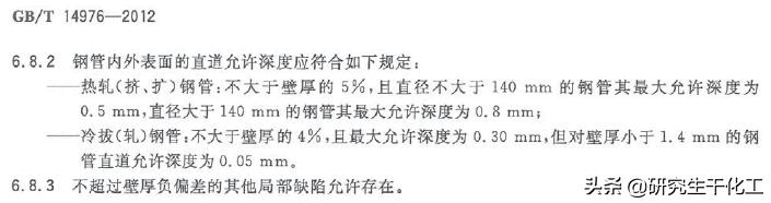 专题四十九:不锈钢管件表面划痕最大深度