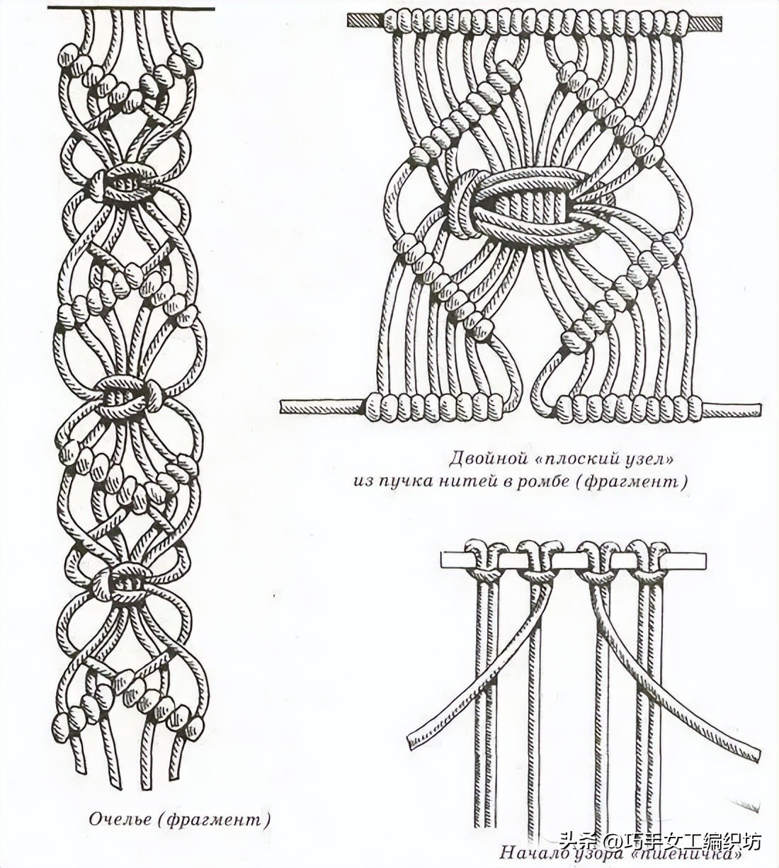 简单绳子编包包不用钩针,棉线绳编包包教程全过程