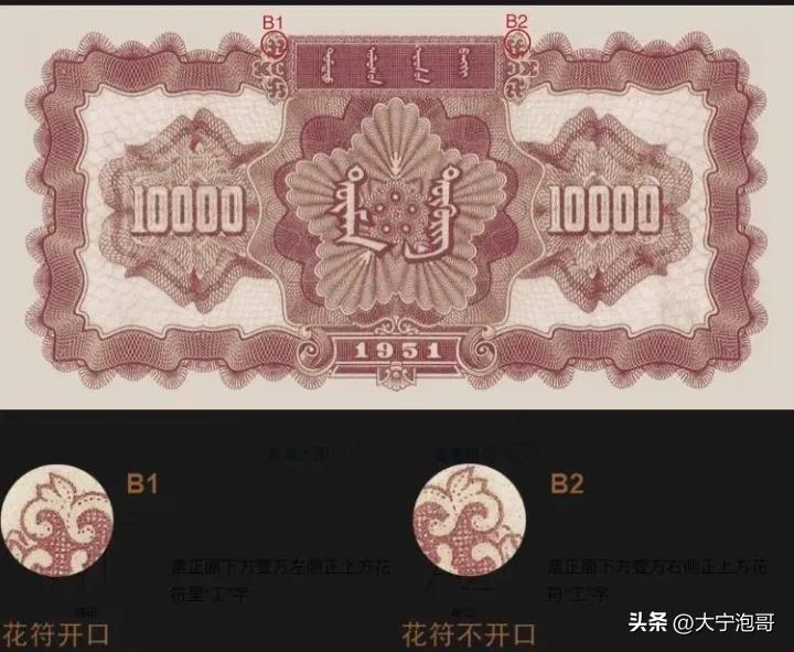 人民币一万元纸币价格,第一套人民币中的一万元纸币