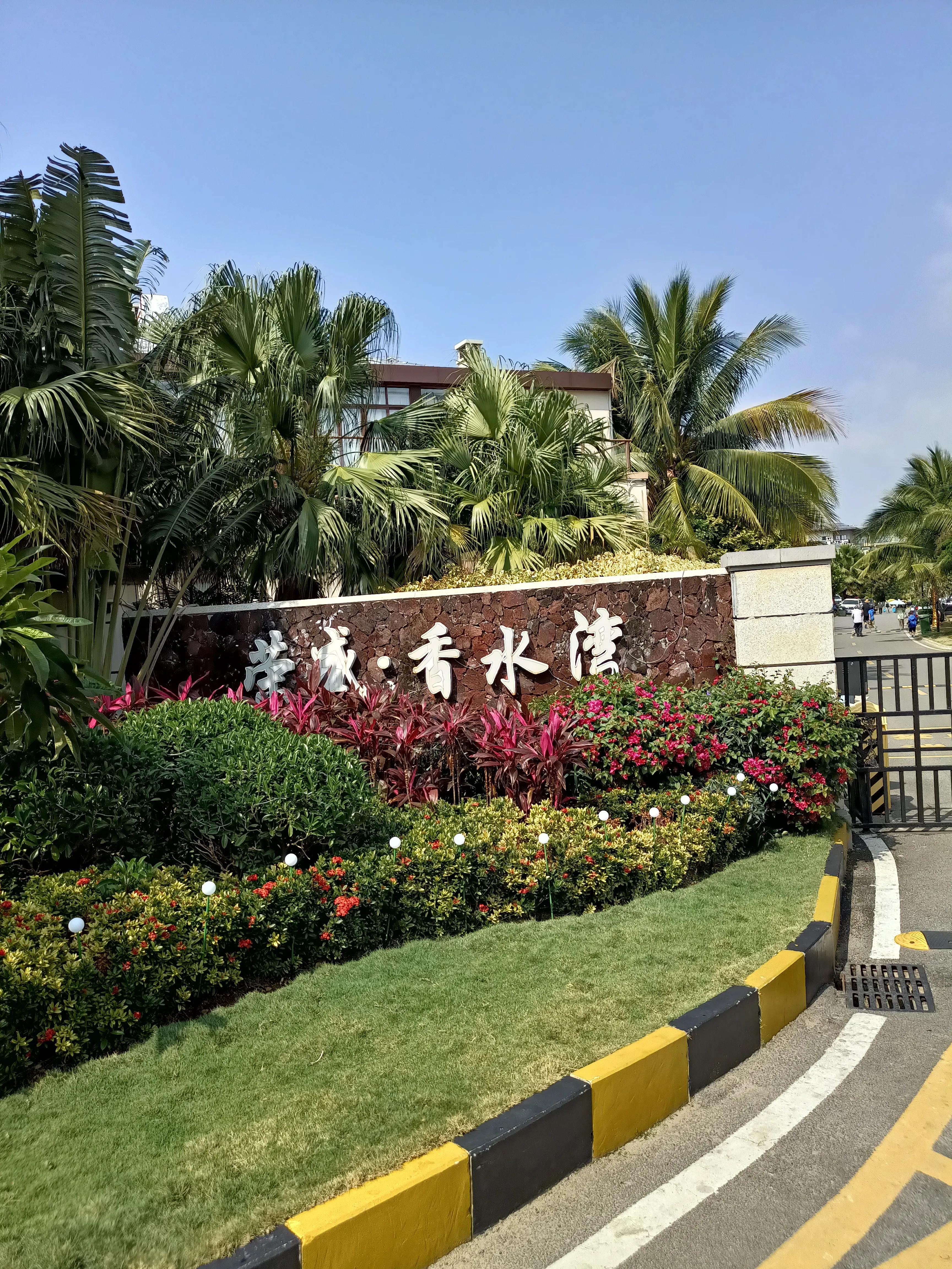 海南陵水最美的三角梅花海,陵水香水湾红角岭滑翔伞