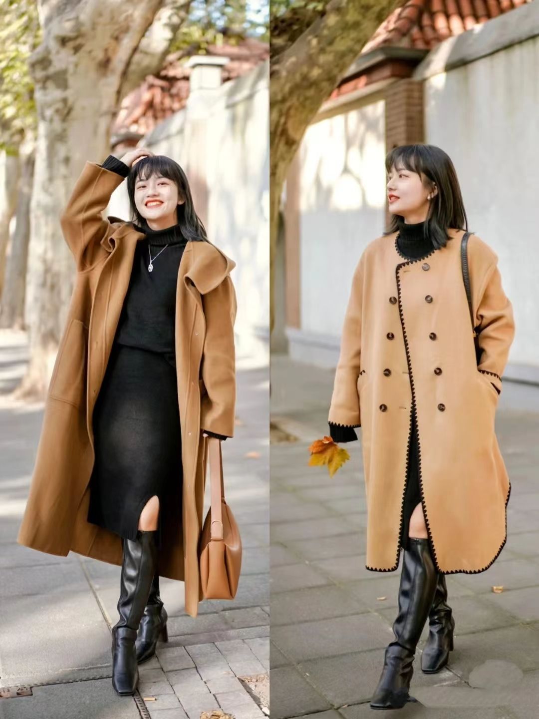 小个子穿廓形大衣怎么搭配,小个子穿大衣什么颜色显气质