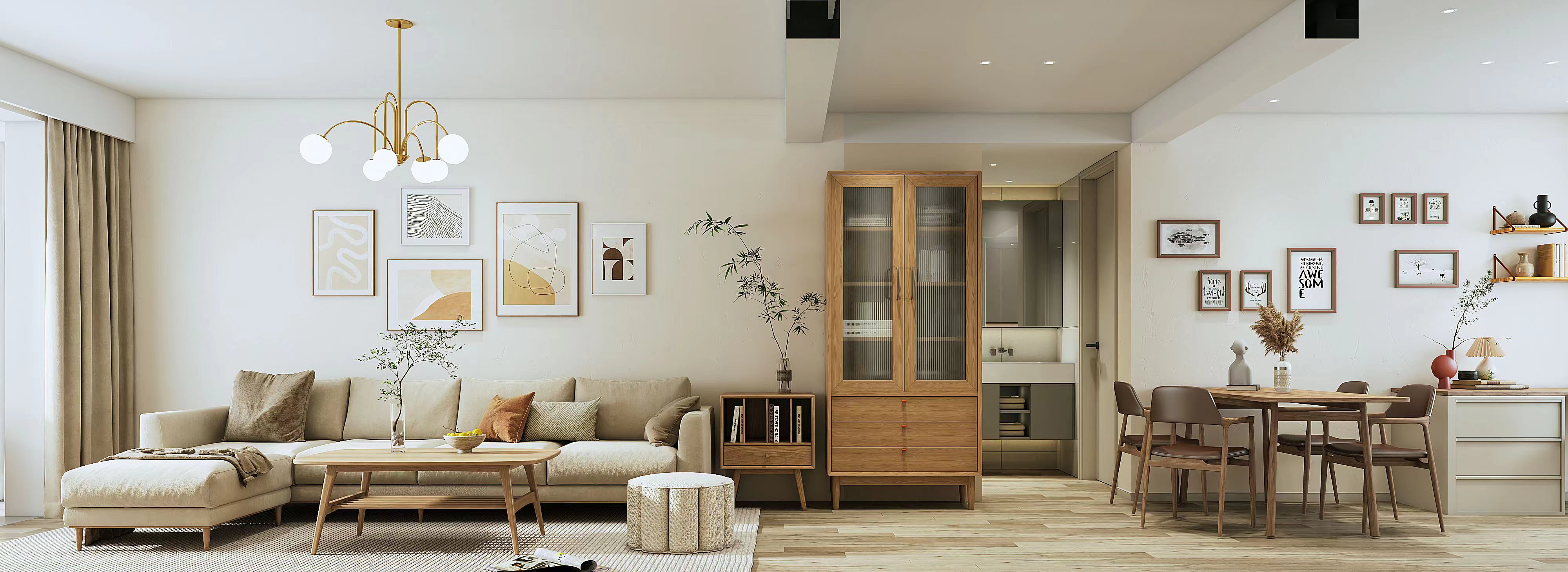 一品漫城一房两厅67平装修,一品装修实景案例