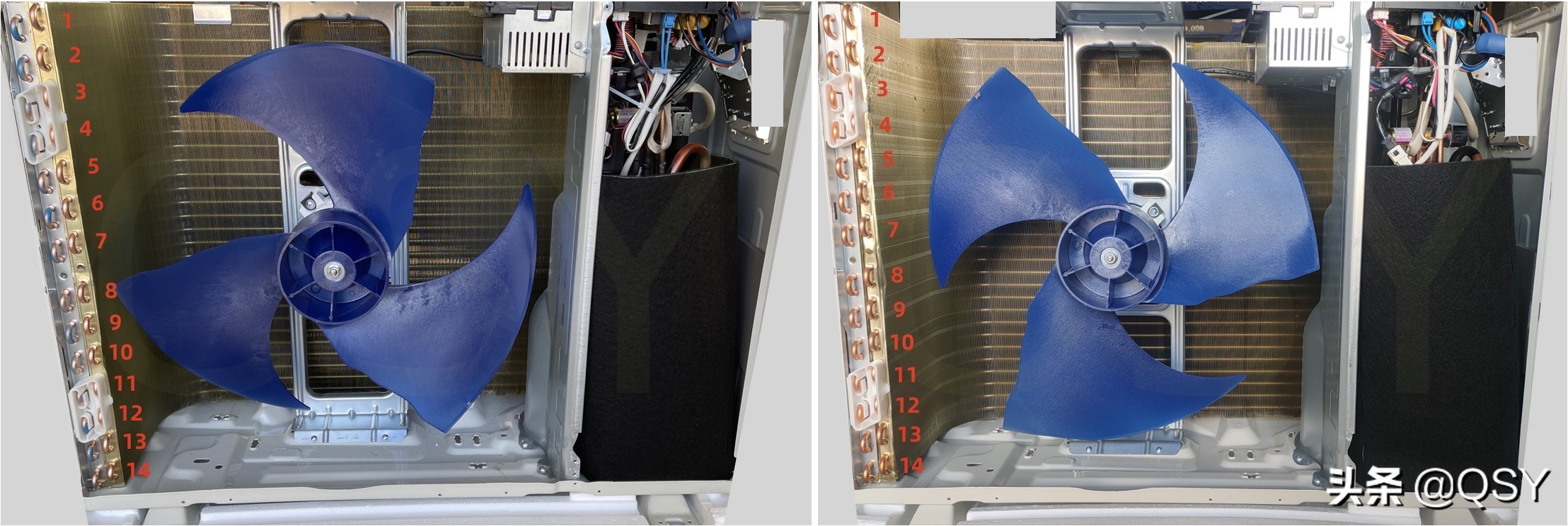 美的锐云空调拆机评测,美的3匹锐云柜机空调拆机评测