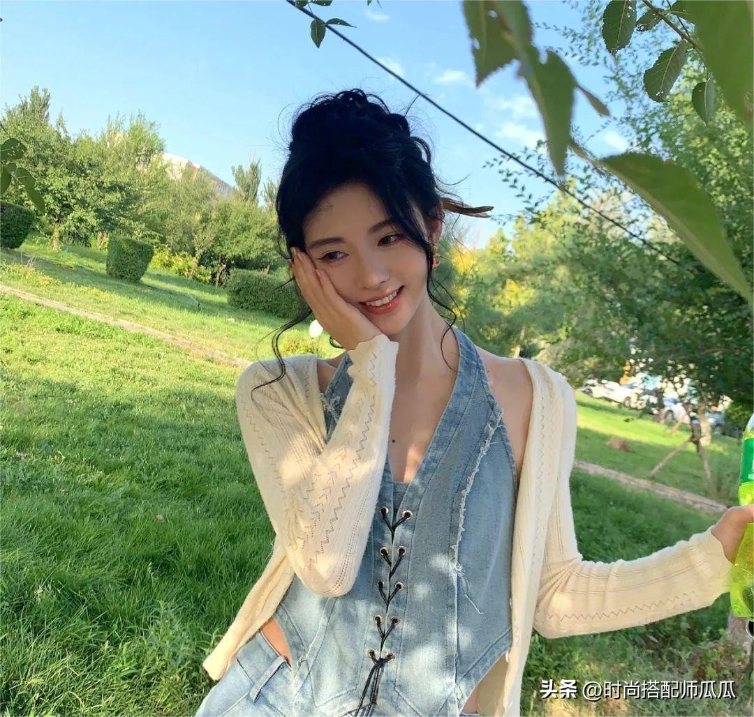 热巴同款发型中长发,热巴齐刘海发型