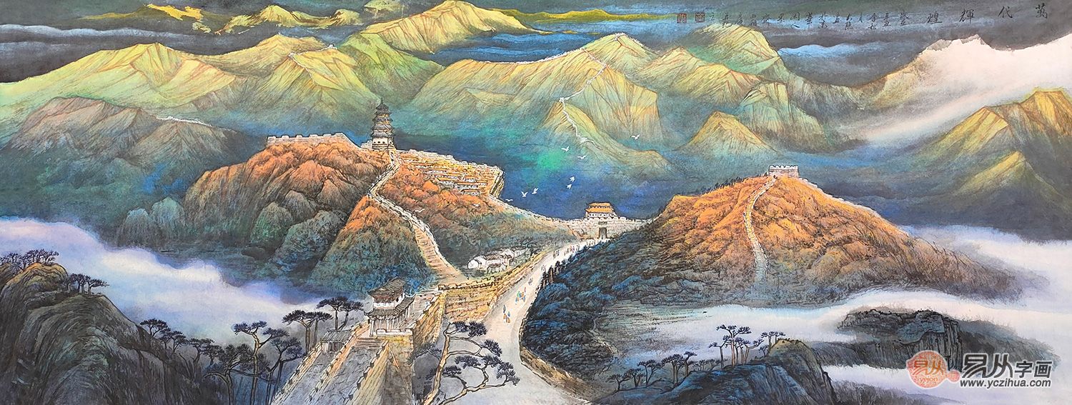 叶大隐山水画,叶大隐装饰画