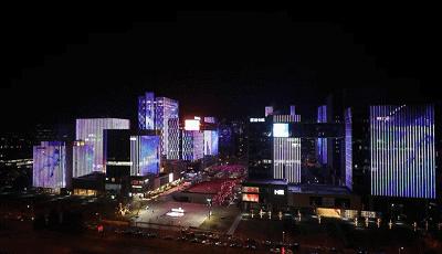 夜场灯光海淀,海淀北部春节灯光秀