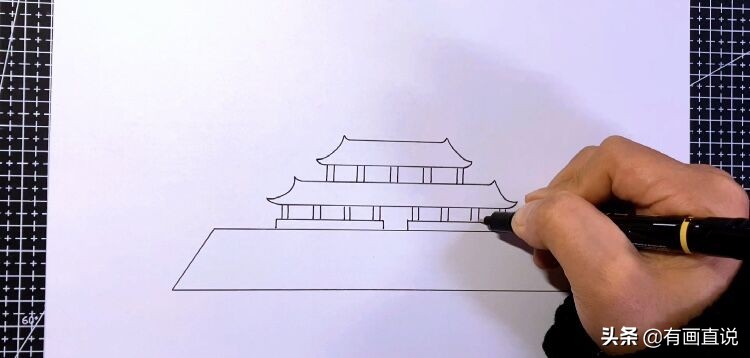 国庆节主题画简笔画,绘画主题国庆节简笔画