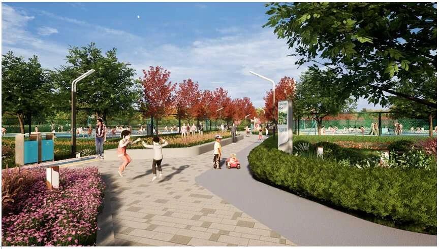 污水处理湿地公园,污水处理厂生态主题公园