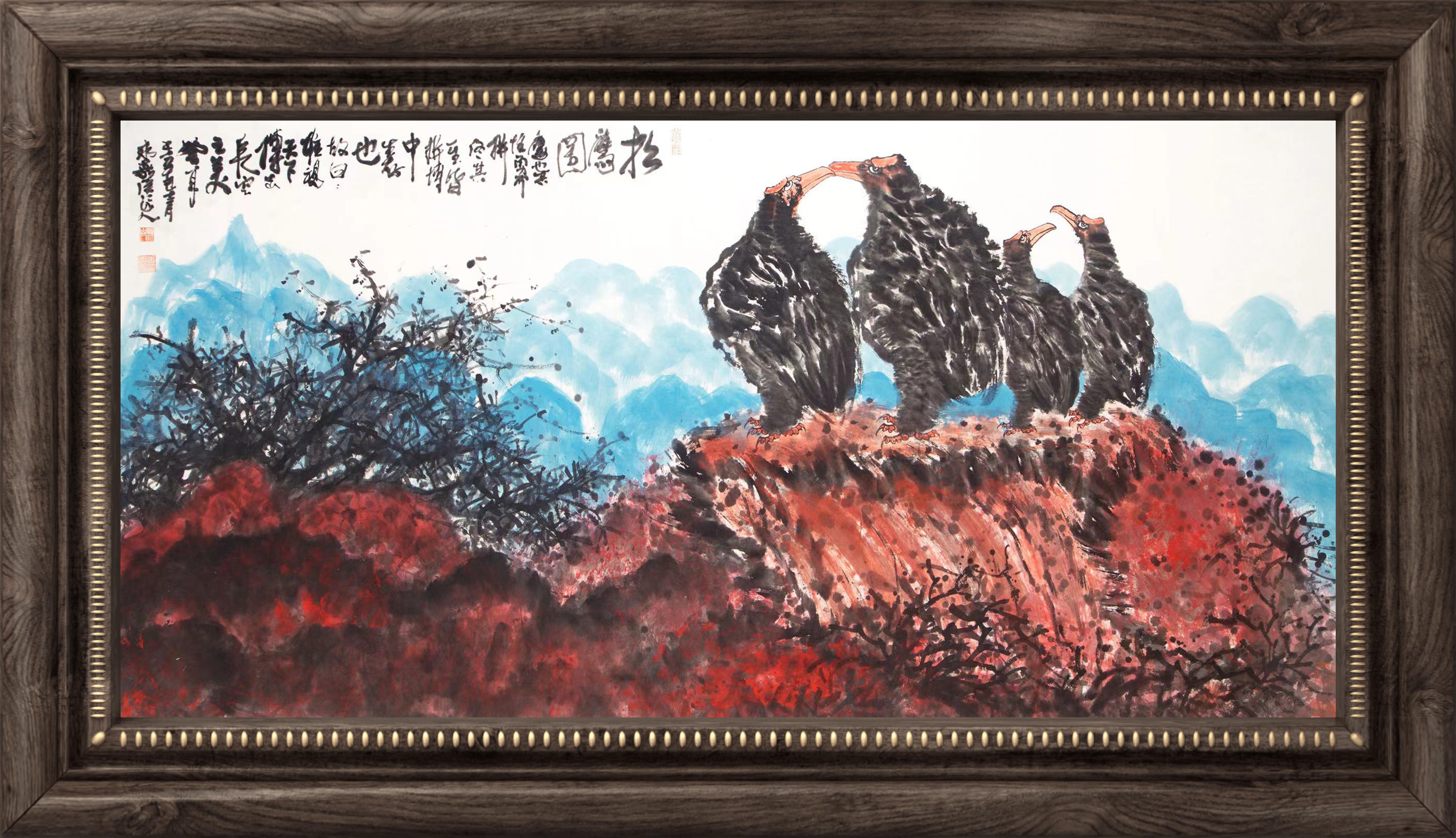 画家朱祖国作品集,书画家朱祖国的指墨画