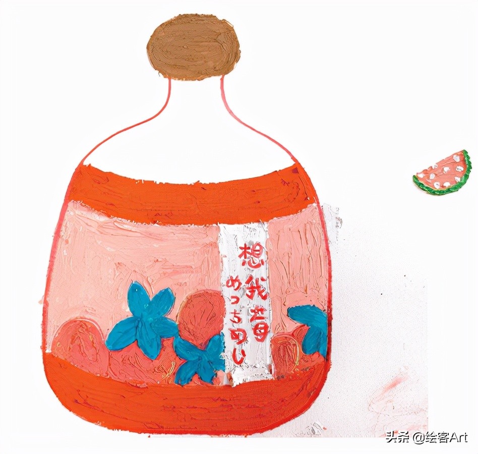 治愈了一切的不可爱图片,油画棒森系小清新插画