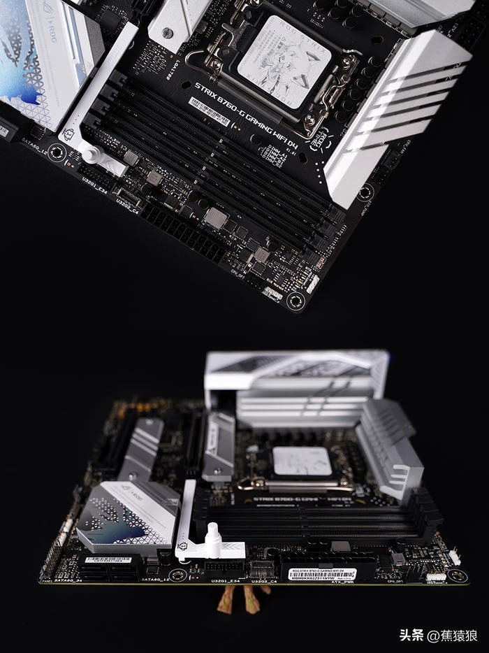 代码36KROGB760-GTUF4070TI，简约黑白调AKLLAA6MMATX机箱装机秀