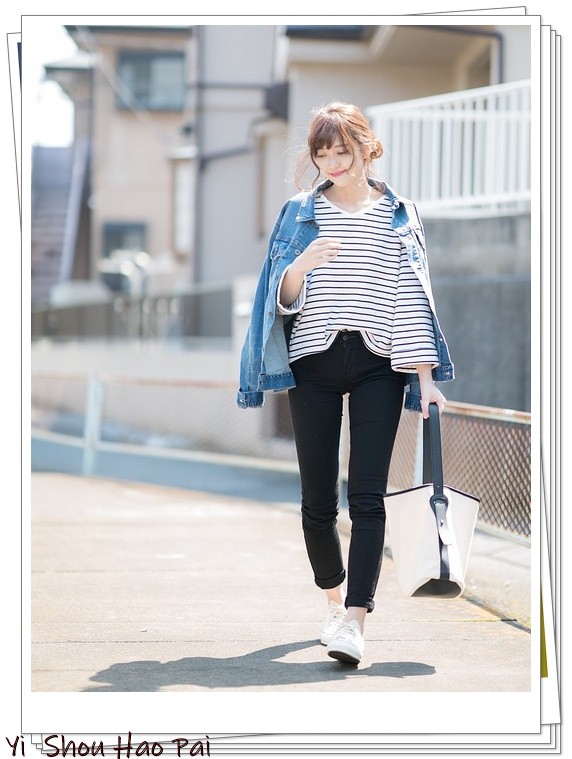 横条纹怎样穿显瘦,横条纹不显胖怎么穿