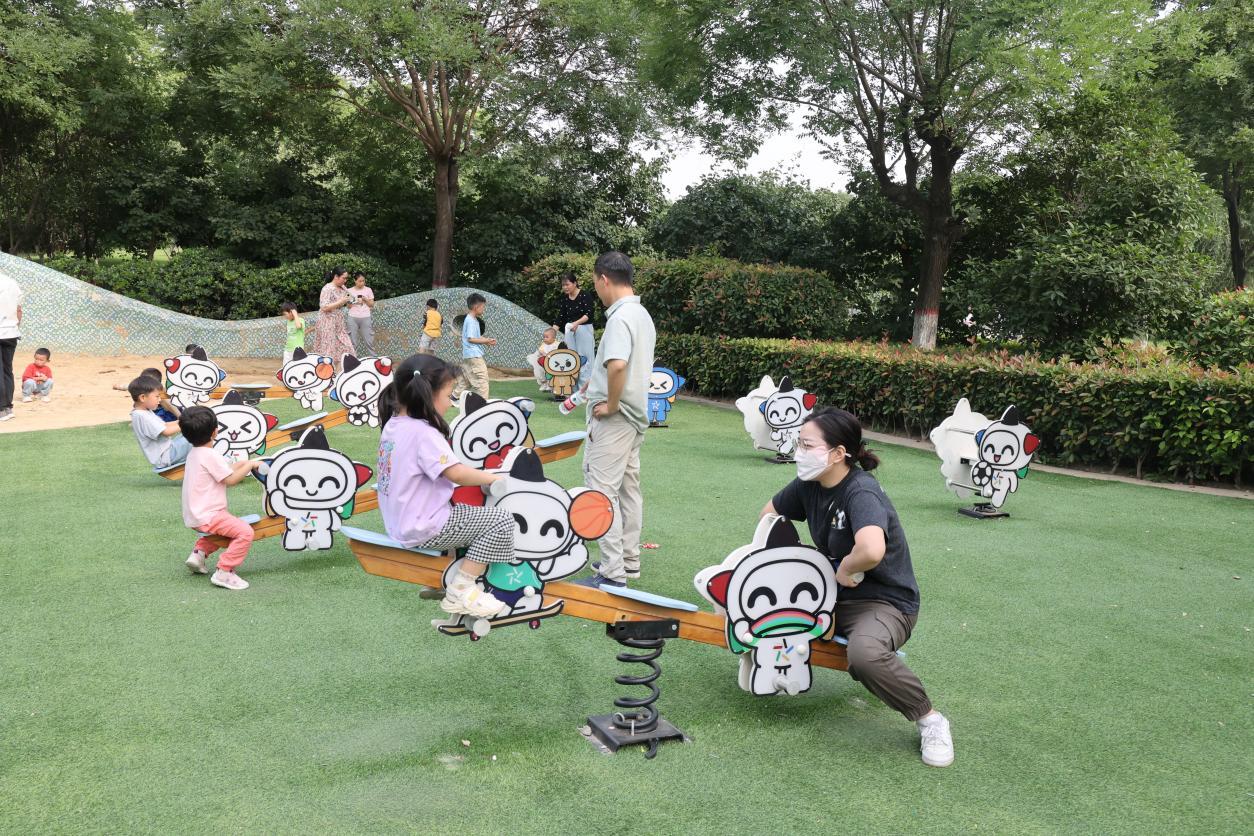 郑州这家公园的运动设施离不开体彩公益金助力