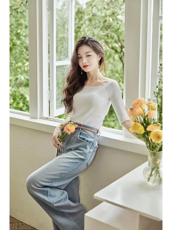 150小个子显高穿搭阔腿裤女,小个子如何选择阔腿裤显瘦显腿长