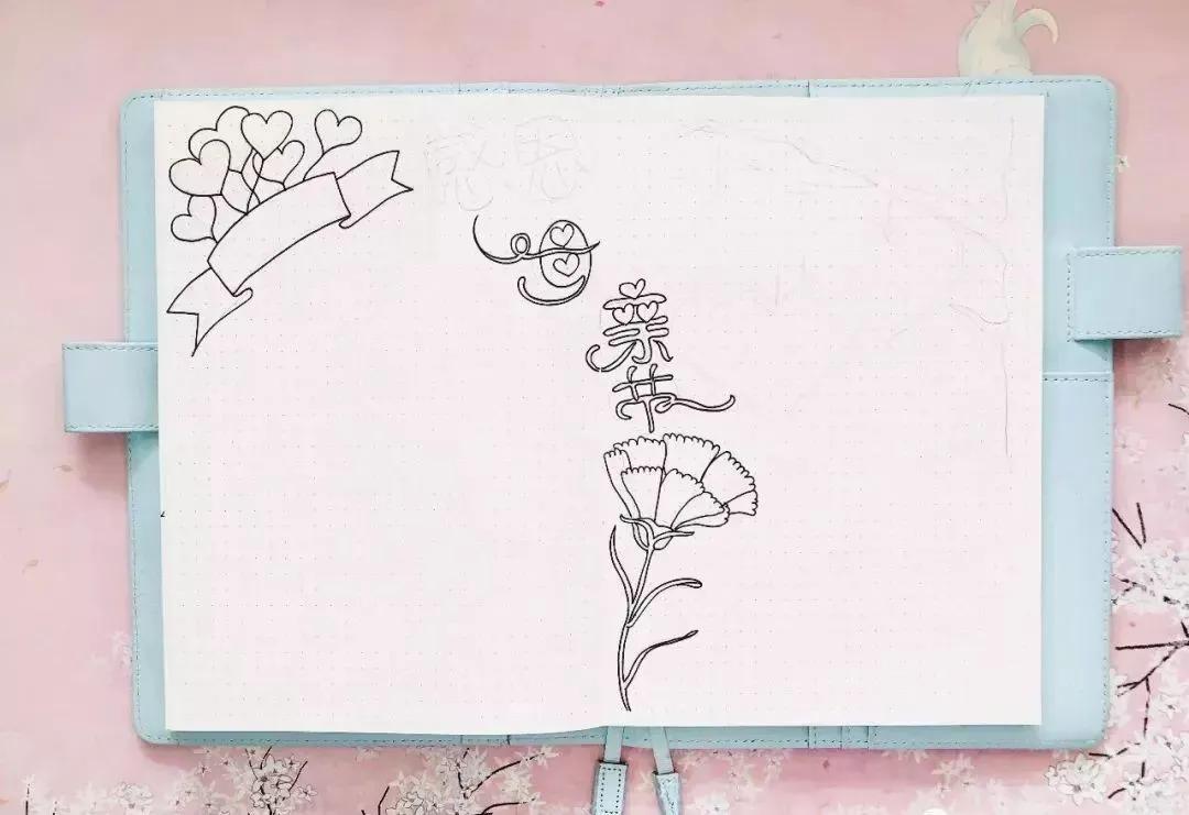 给妈妈妇女节礼物手抄报图片,送给妈妈三八女神节简单手抄报