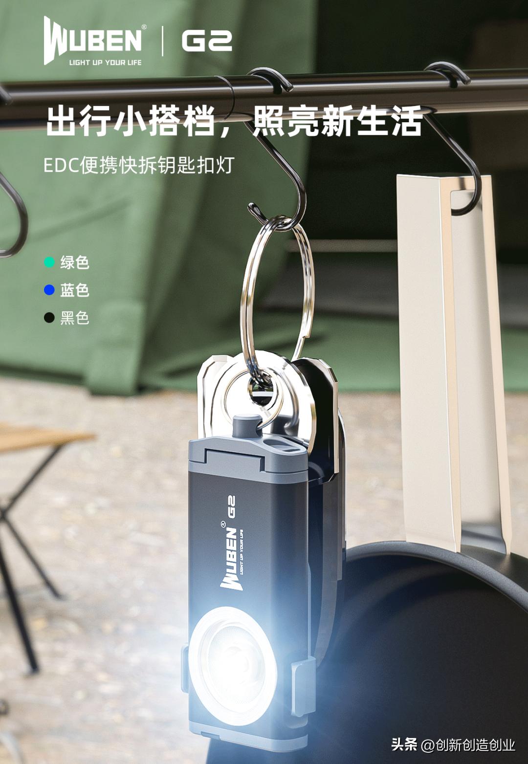 一个打火机大小的手电筒,打火机火力大能当手电筒