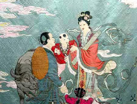 牛郎织女的中国古代民间故事,民间故事传说的牛郎织女
