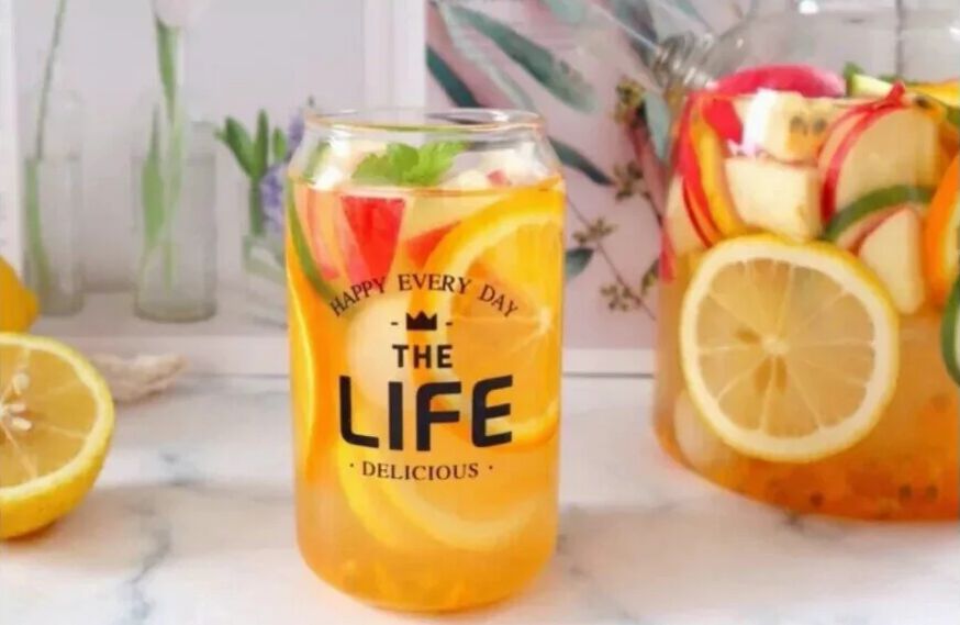 简单易上手水果茶自制,西柚水果茶做法