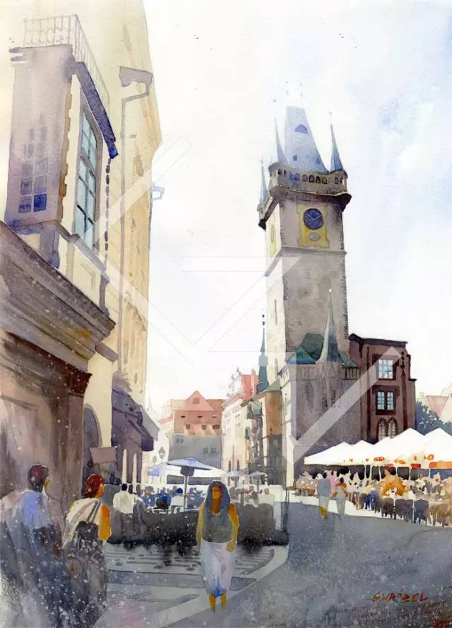 世界顶级水彩画家作品欣赏,世界水彩画大师三巨头的作品欣赏