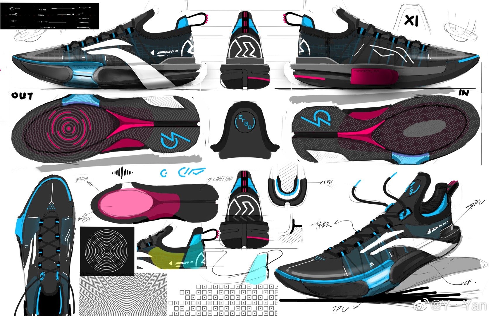 李宁新品！闪击9多配色曝光，新拖鞋太帅了，驭帅16低帮也来了