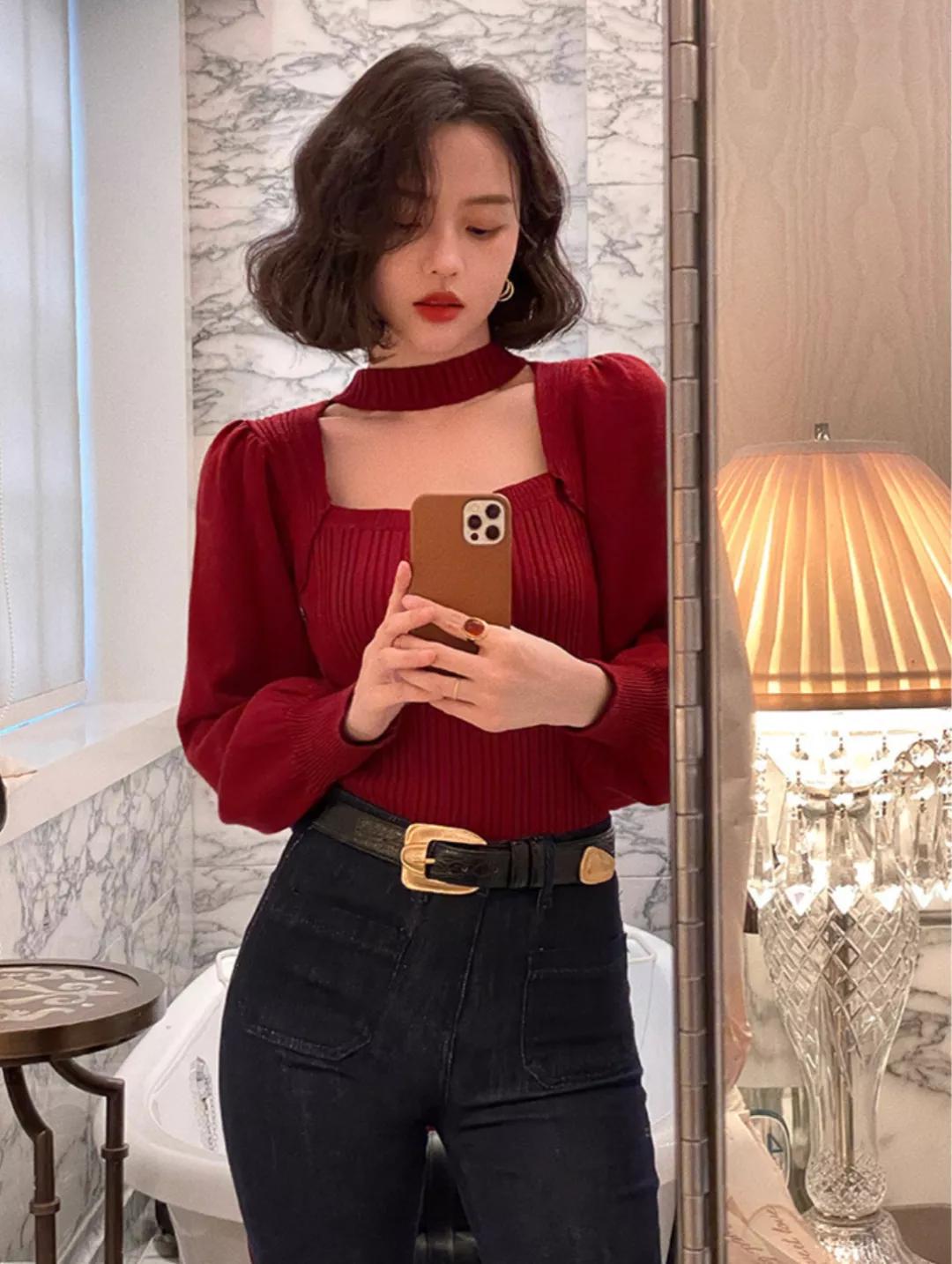 新年当然是穿红色最应景！不过节也想穿