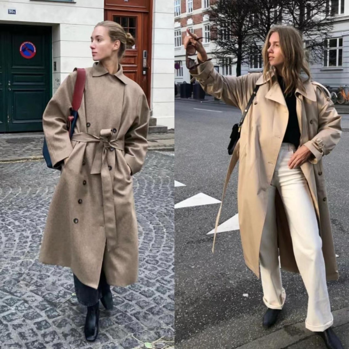 风衣穿搭女秋季搭配百褶裙,秋季风衣御姐风穿搭