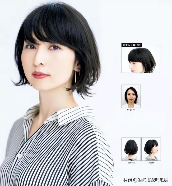 女生头发太多理什么短发减龄,女士短发越短越好